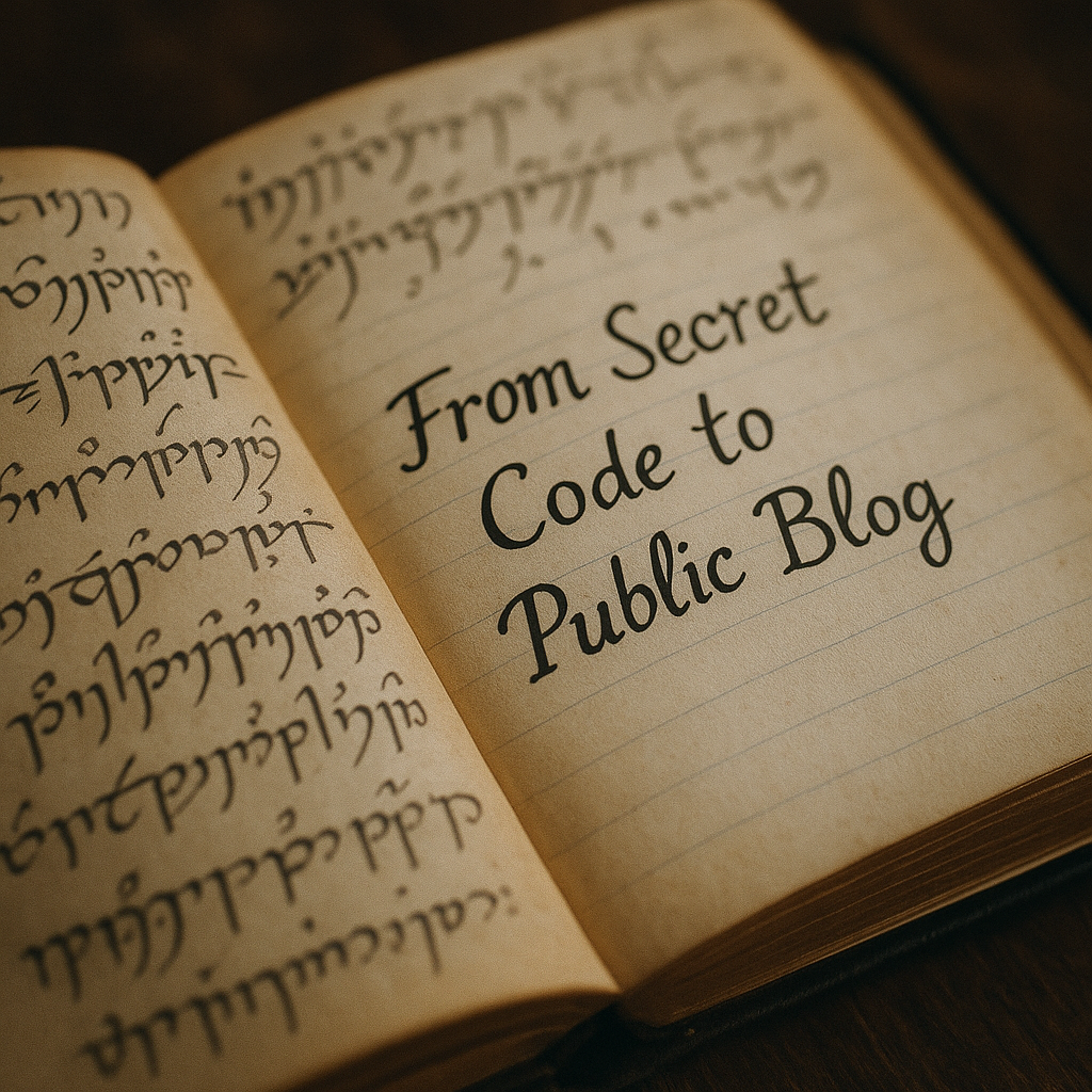 My Blogging Process: From Secret Code to Public Blog
